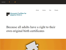 Tablet Screenshot of mnadoptreform.org